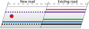 Event replacement on roadway